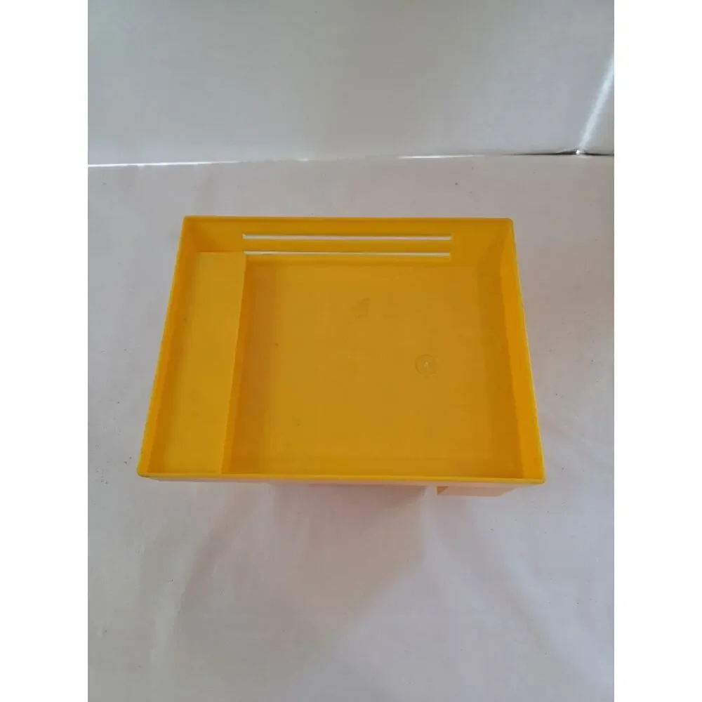 Max Klein plastic yellow desk accessory vintage MCM retro pen holder